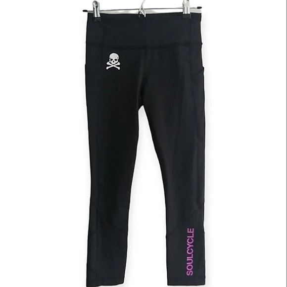 Lululemon SoulCycle Wunder Train 22" Crop Leggings with Mesh Size 4 - Picture 1 of 16